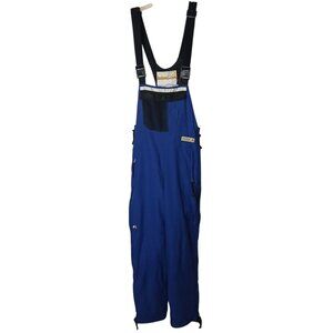 Pro P2 Snowboarding Bib Overalls M Blue Mens Adj Straps Pockets Sample E15